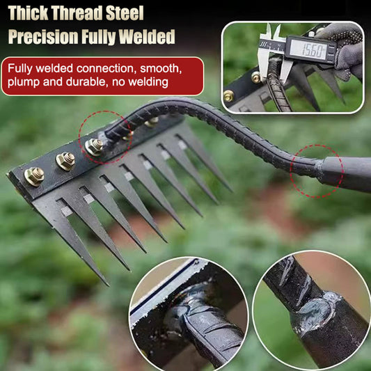 Detachable Manganese Steel Rake - Durable Tool for Agricultural Weeding