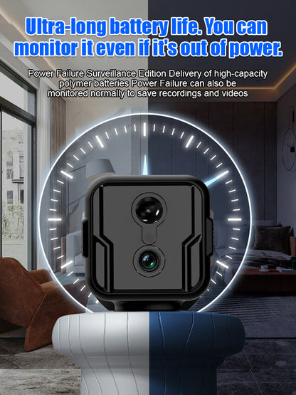 🌐No Wi-Fi needed, no wiring required, and 0 monthly fees—ever. 🚀Invisible wireless HD camera.