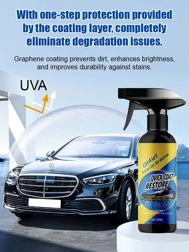 🌐Ultimate 6-in-1 Car Nano Coating Spray | Hydrophobic Ceramic Shield, Scratch Repair & High-Gloss Shine | Waterless Wash & UV Protection
