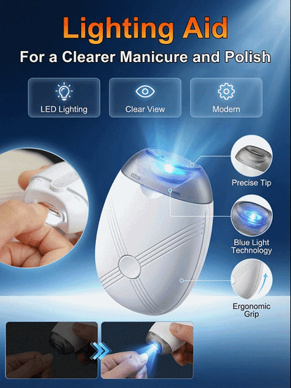 🔥【Safer Than Clippers】NailGlow™ Electric Nail Smoother - Salon-Perfect Nails in Just 3 Minutes!10-Year Warranty for Peace of Mind!