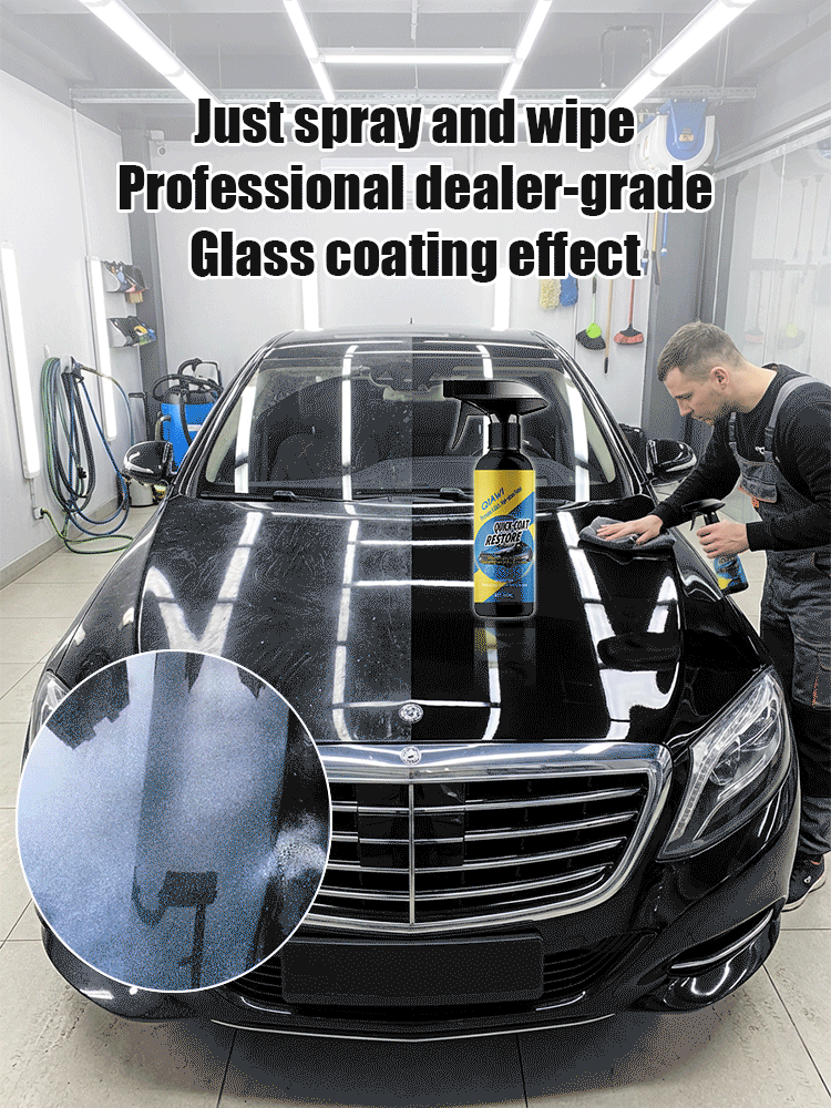 🌐Ultimate 6-in-1 Car Nano Coating Spray | Hydrophobic Ceramic Shield, Scratch Repair & High-Gloss Shine | Waterless Wash & UV Protection