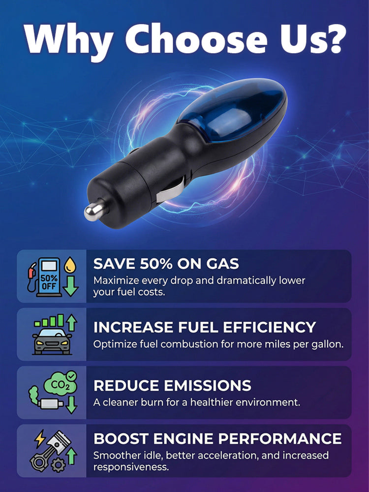【Fuel consumption reduced by 50%】NEOSOCKET Portable universal car fuel saver