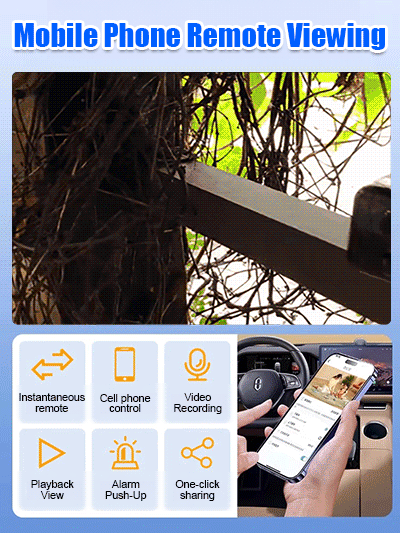 🌐No Wi-Fi needed, no wiring required, and 0 monthly fees—ever. 🚀Invisible wireless HD camera.