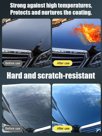 🌐Ultimate 6-in-1 Car Nano Coating Spray | Hydrophobic Ceramic Shield, Scratch Repair & High-Gloss Shine | Waterless Wash & UV Protection